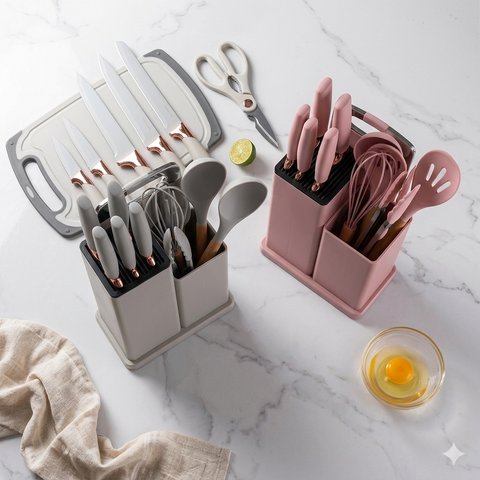 Premium 19PCS Kitchen Utensil Set for Modern Cooking AK TREND MART