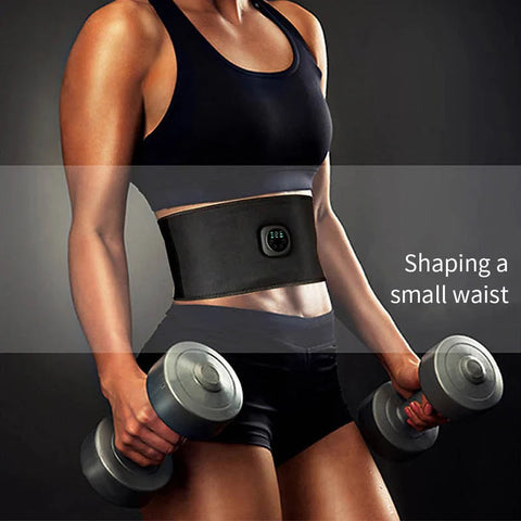 Smart EMS Abdominal Muscle Trainer Belt with Digital Display AK TREND MART